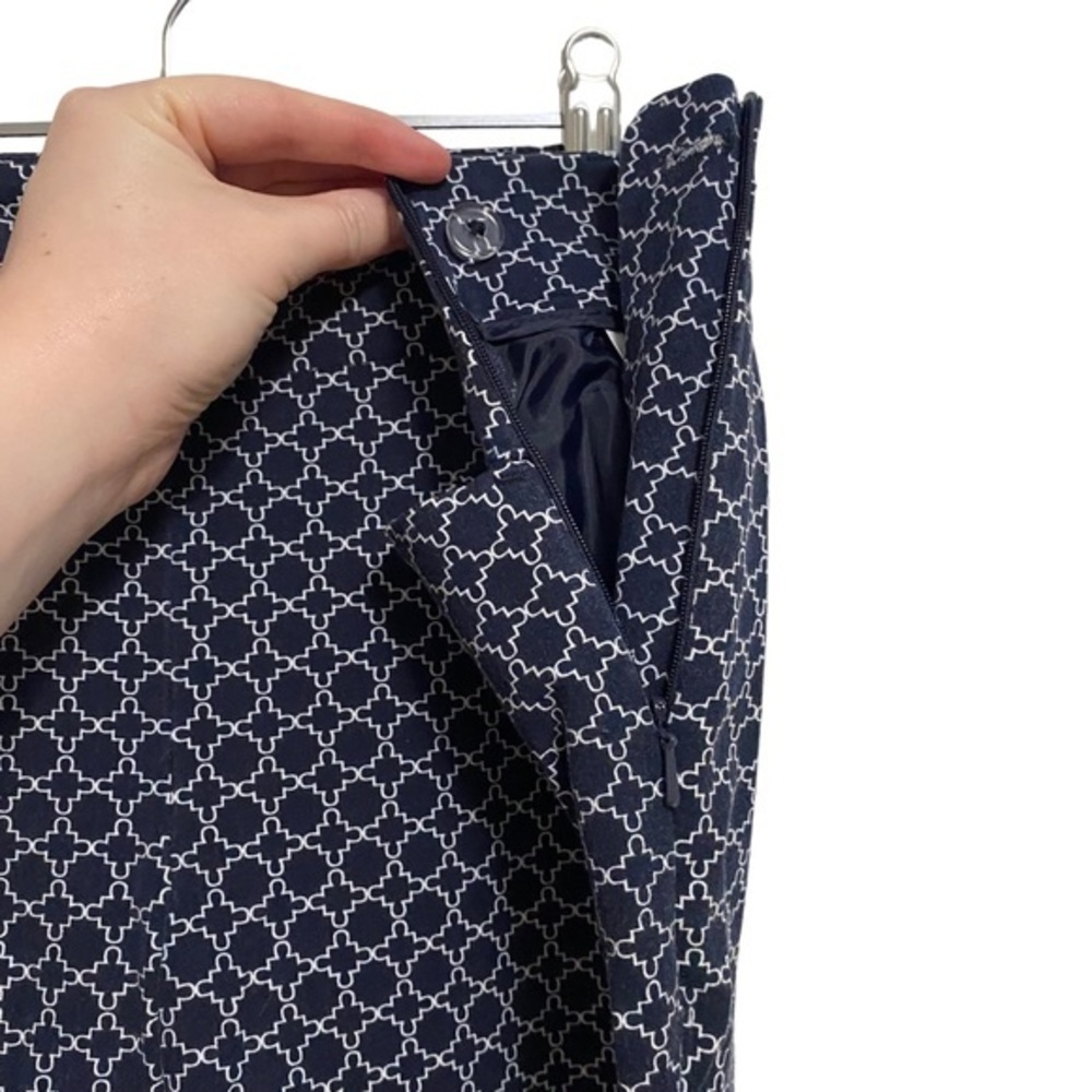 Talbots High Rise Side Zip Patterned Trousers Bus… - image 5